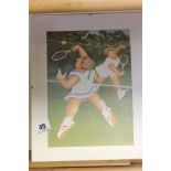Mounted Beryl Cook Print - playing tennis