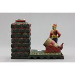 A Cast Iron 'Artillery Bank' Moneybox