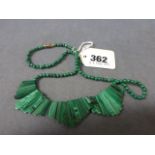 A Malachite Necklace