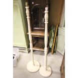 A Pair of Painted Standard Lamp Bases