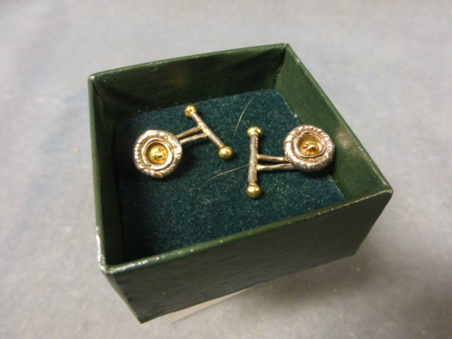 A Pair of Gents Silver Cufflinks