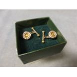 A Pair of Gents Silver Cufflinks