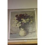 A CM Van Rooy Oil on Canvas of Still Life Flowers