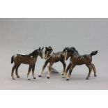 Three Beswick Foals