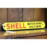 Cast Iron Sign 'Shell Motor Spirits Sold Here'