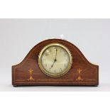 An Edwardian Inlaid Mahogany Mantle Clock, Eight Day