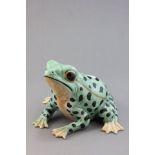 A Large Ceramic Frog