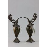 Pair of Urns in the Whieldon Style