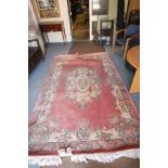 Large Pink and Floral Rug