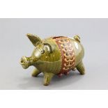 A Bideford Studio Pottery Pig Money Bank