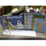 Five Michelin Tyre Signs, Goodyear Sign and an MOT Testing sign