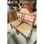 Pair of 19th century Oak Chairs with solid seats