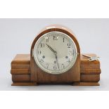 Art Deco Walnut Cased Mantle Clock