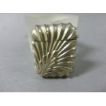 Early 20th century Silver Plated Vesta Case with fluted design