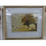 A 20th century Watercolour Painting Rural Scene signed Walter Jackson