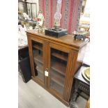 Edwardian Mahogany Display Cabinet with two glass doors