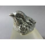 Silver Vesta Case in the form of a Bird