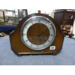 A Smiths 1930's Chiming Mantle Clock with key