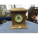 Early 20th century Oak Cased Mantle Clock
