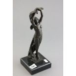 Bronze Art Deco Style Erotic Lady signed Noce