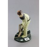 Cast Iron WG Grace Cricket Door Stop