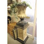 Large Reproduction Urn on Decorative Stand