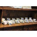 Mason's Regency Pattern Tea Service comprising 12 Cups, 13 Saucers, 12 Plates, 2 Sandwich Plates,