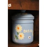 Painted Ceramic Bread Bin