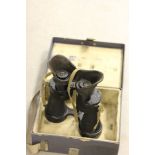 Cased Military Binoculars MKIV No. 1366