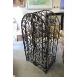 Domed Top Cage Metal Wine Rack