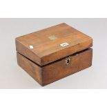 19th century Mahogany Writing Slope Box