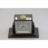 Art Deco Bakelite Mantle Clock with WW2 RAF Badge