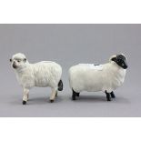 Beswick Black Faced Sheep, model no. 1765 and a Beswick Sheep, model no. 935