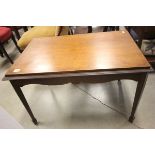 Mahogany Coffee Table on square tapering legs and spade feet