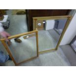 Gilt Framed Mirror and one other