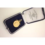 Cricket - 9ct gold medallion awarded to E. Goddall winner of the Riley Smith Shield in B.A.