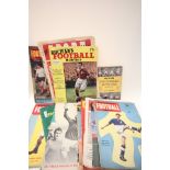 Group of vintage football magazines including Charles Buchan No. 1 and Sport magazine signed to