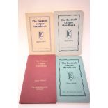 Two leather bound Football League Handbooks including 1932/33 and 1949/50 giving details from each