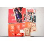 Football Collectables - 13 Arsenal handbooks deom 1947/48 onwards plus 2 1980s Gunflash magazines