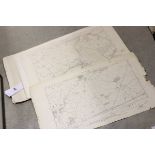 Approximately 40 Ordnance Survey Maps of Wiltshire, mainly 1920's 6" to mile