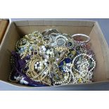 Box of various Costume Jewellery