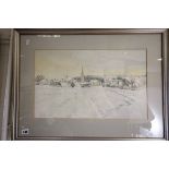 Two Esther Dangerfield Watercolours, one titled 'Painswick from Dry Knapp'