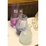 Three Large Caithness Glass Vases