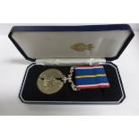 Boxed National Service Medal