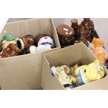Large Collection of Ceramic Cookie Jars including Disney & Weiss together with Four Disney Figures