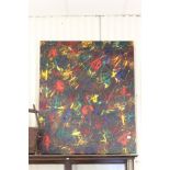 Large Contemporary Oil Abstract Painting