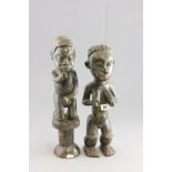 Pair of Hardwood Carved Ethnic Figures, of slightly rude Man and Woman!
