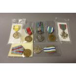 Group of Medals including UN Sierra Leone, Liberation of Warsaw, Sierra Leone General Service,