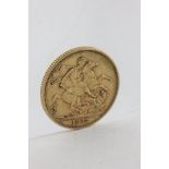 Queen Victoria Full Gold Sovereign, 1872