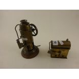 Two Stationary Engines including one marked CK Trademark Made In Japan and another marker EP 7"